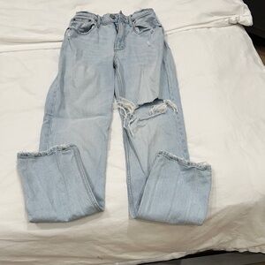 Abercrombie & Fitch Light Blue Boyfriend Jeans